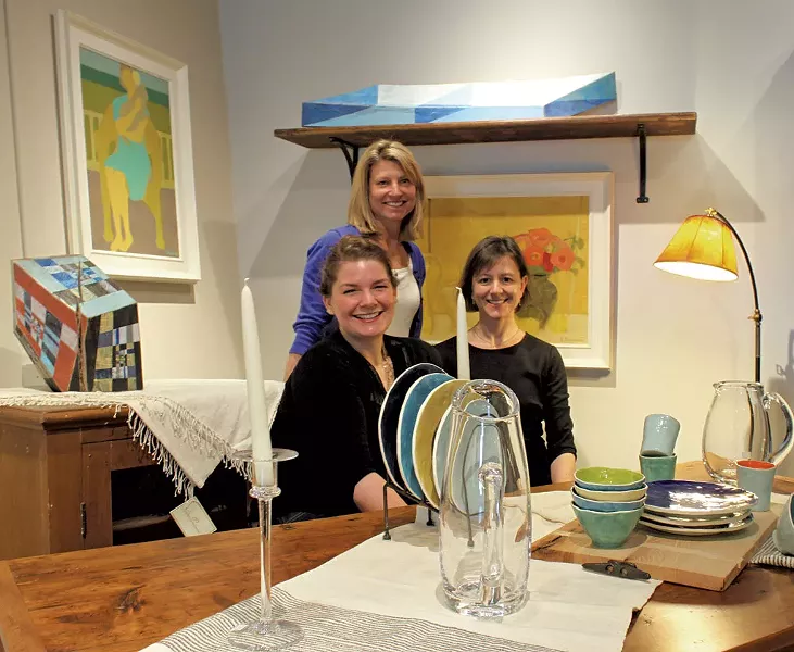 Shawna Cross, Rachel Teachout, and Kate Smith - COURTESY OF EDGEWATER GALLERY