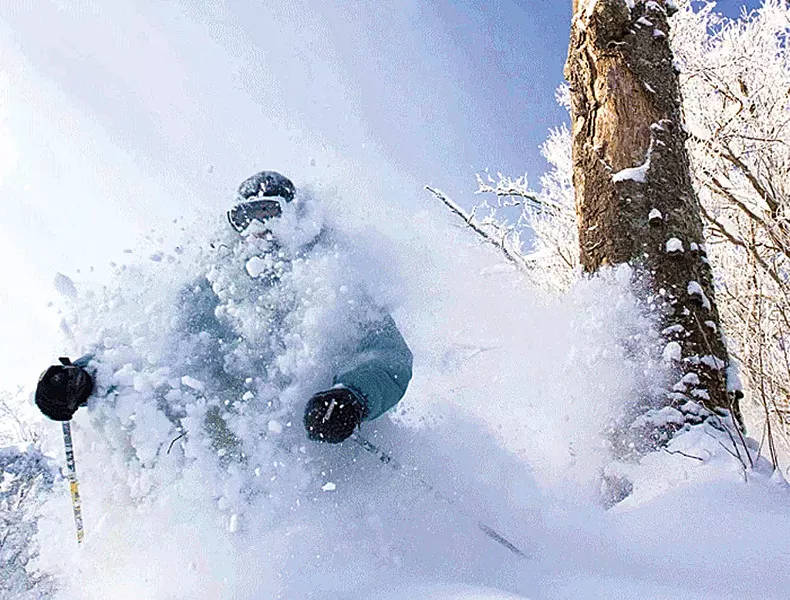 Skiing at Burke Mountain