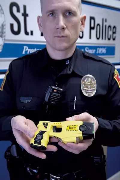 Standard taser used by St. Albans police - MATTHEW THORSEN