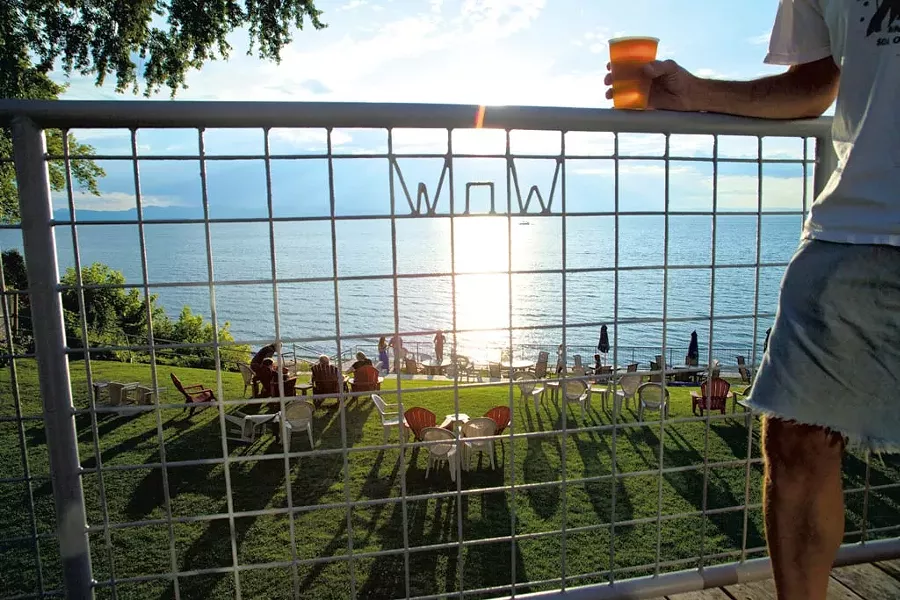 Sunset view from the deck at the St. John's Club in Burlington - MATTHEW THORSEN
