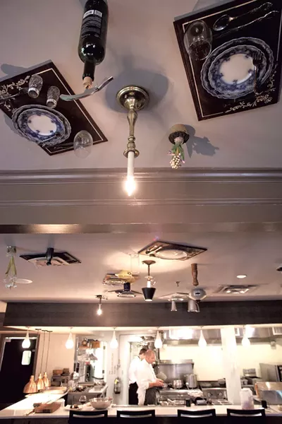 Table settings on the ceiling - MATTHEW THORSEN