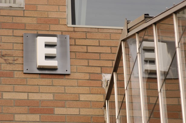 The "E" building at Burlington High School, site of recent health complaints. - MATTHEW THORSEN