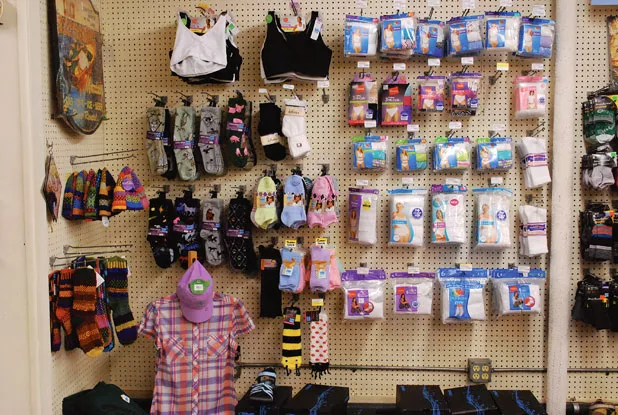 Underwear section at the Pick & Shovel. - CORIN HIRSCH