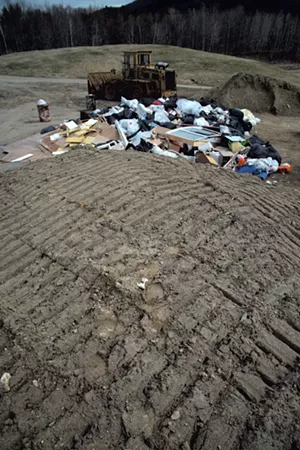 Trash accumulating at - the Bristol landfill on - a Saturday morning - MATTHEW THORSEN