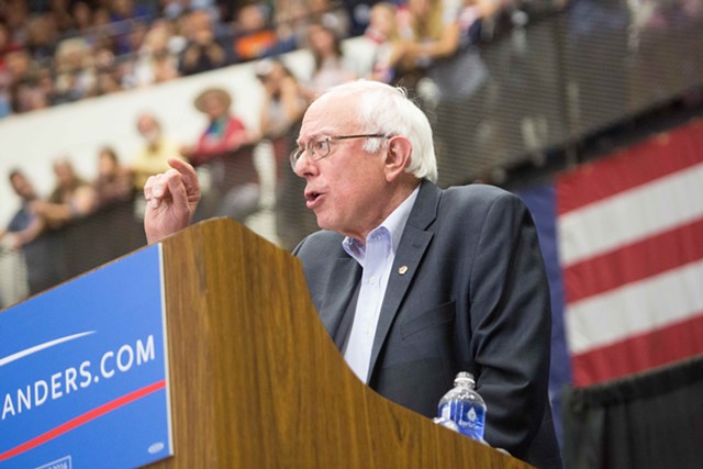 Bernie Sanders campaigns in Wisconsin in July - FILE: ERIC TADSEN