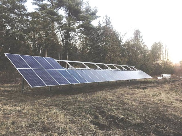 Solar panels at Bear Roots Farm - COURTESY OF BEAR ROOTS FARM