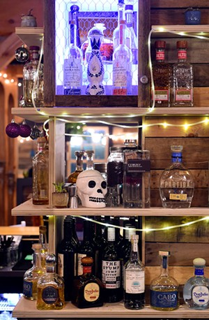 The tequila bar at Tres Amigos - JEB WALLACE-BRODEUR