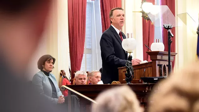 Gov. Phil Scott delivers his second budget address - JEB WALLACE-BRODEUR