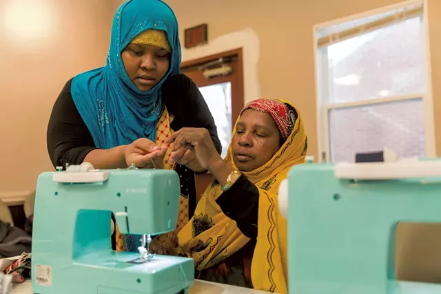 Khadija Abdi (left) and Isha Abdi - PHOTOS: OLIVER PARINI