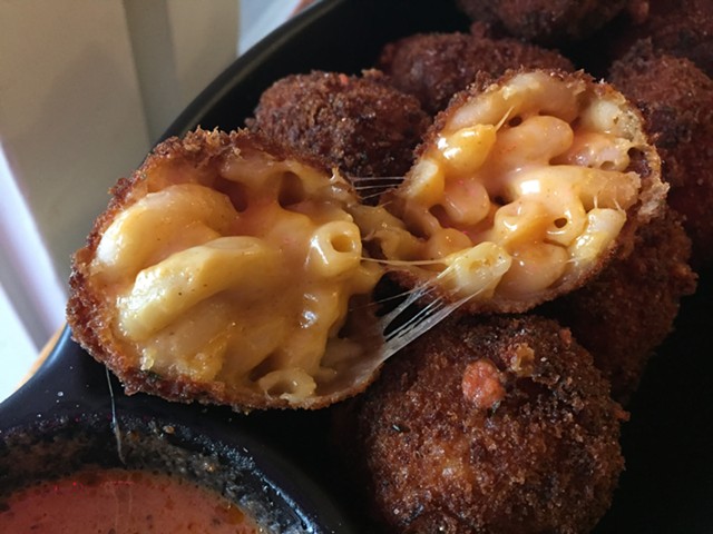 Mac-and-cheese balls at Berda's Restaurant - HANNAH PALMER EGAN