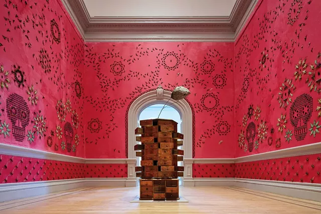 “In the Midnight Garden” installation - by Jennifer Angus - COURTESY OF SHELBURNE MUSEUM