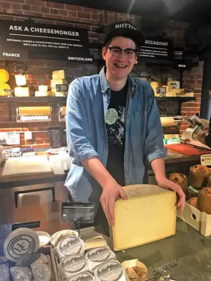 Cheesemonger Rory Stamp of Dedalus Wine Shop, Market & Wine Bar - FILE: SUZANNE M. PODHAIZER