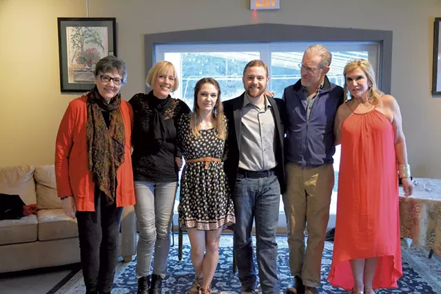 Left to right: Vivian Jordan, Noni Stuart, Carli Harris, Justin Gardner, Bill Pelton and Mary Scripps - COURTESY OF PAULA BRADLEY