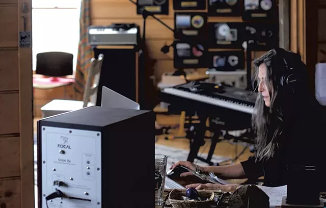 In the recording studio - SARAH PRIESTAP