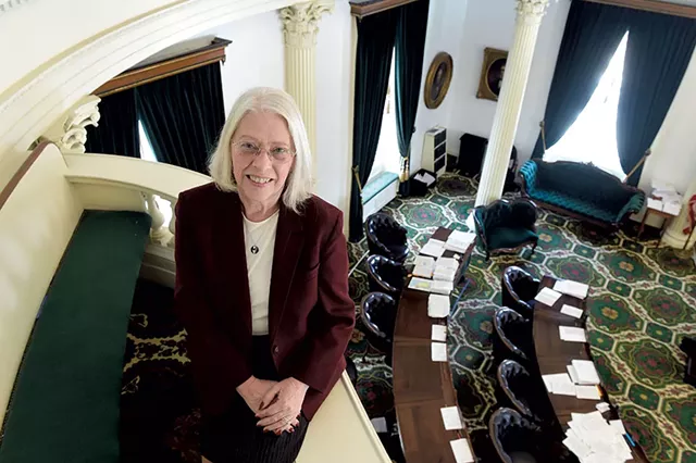 Sen. Peg Flory - R-Rutland - Senate Institutions Committee - Legislator since 1999; chair since 2013 - JEB WALLACE-BRODEUR