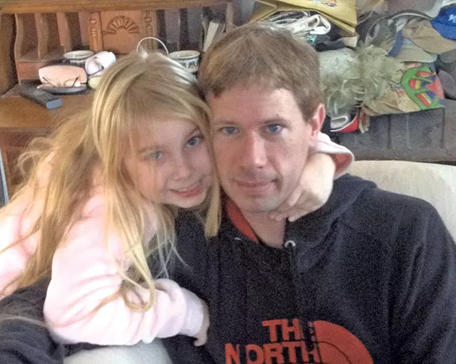 Jeffrey Adamski with his daughter, Lilly - COURTESY OF COLLEEN ADAMSKI