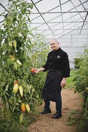 Doug Mack in the garden - BRENT HARREWYN