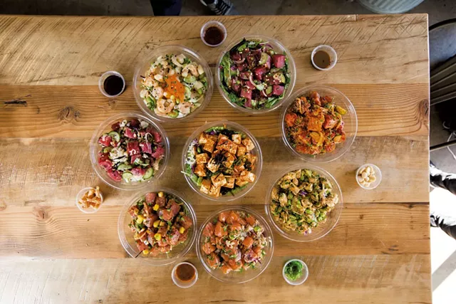 Poké bowls from Pokéworks - COURTESY OF POWKÉWORKS