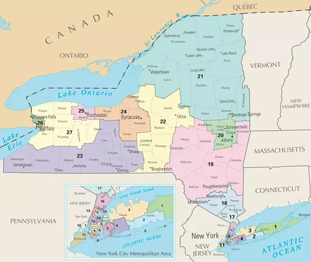 New York State congressional districts - WIKIMEDIA COMMONS