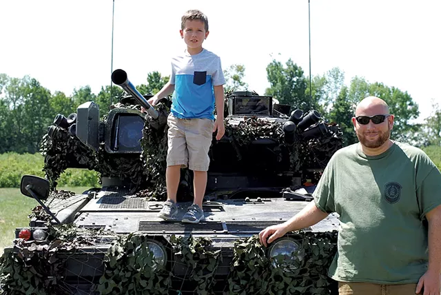 Derek Chace and his son, Hugh - SARA TABIN