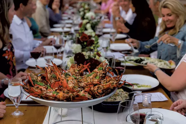 Farm Table Fridays dinner at Stowe Mountain Lodge - COURTESY OF JESSE SCHLOFF PHOTOGRAPHY