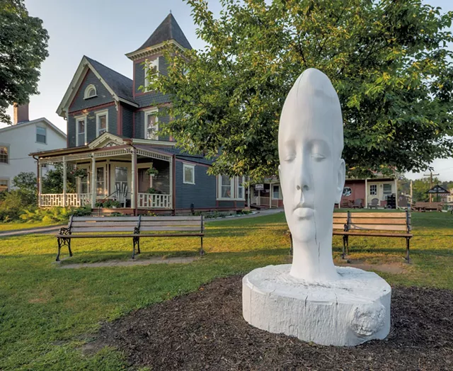 "White Forest (Duna)" by Jaume Plensa - PHOTOS COURTESY OF HELEN DAY ART CENTER/PAUL ROGERS PHOTOGRAPHY
