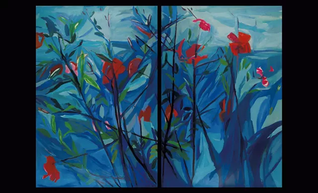 Lee Garrison, "Giant Red Hibiscus"