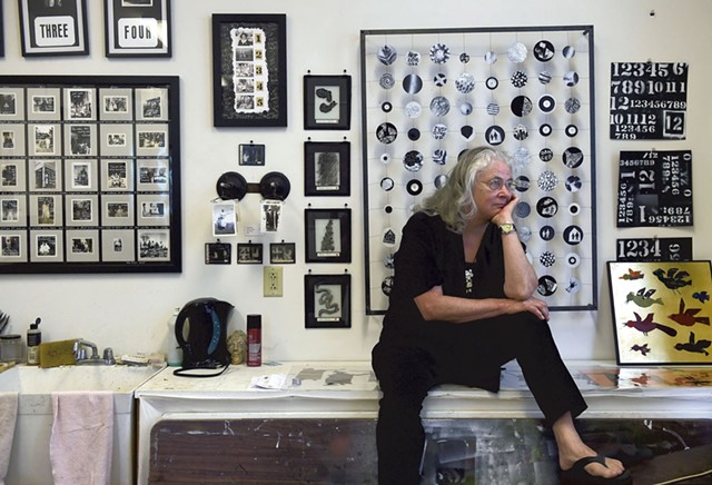 Janet Van Fleet in her studio - JEB WALLACE-BRODEUR