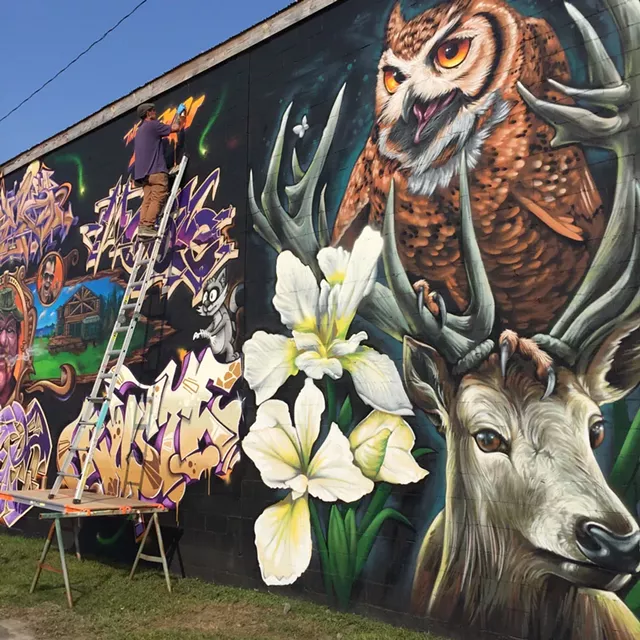 2017 Above the Radar mural - COURTESY OF BRIAN CLARK
