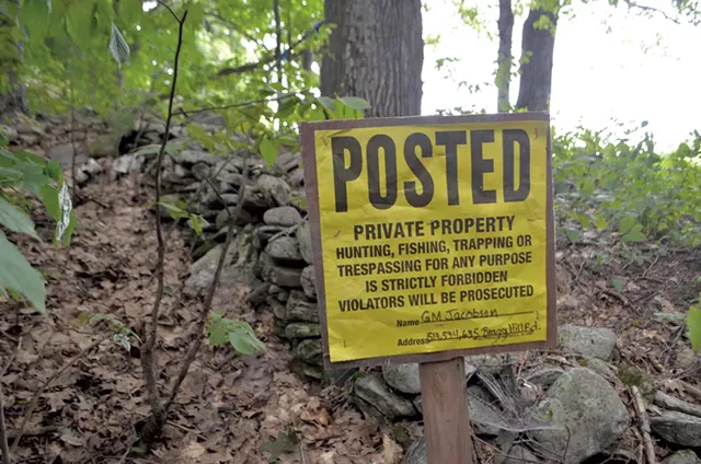 A sign on posted land - KATIE JICKLING
