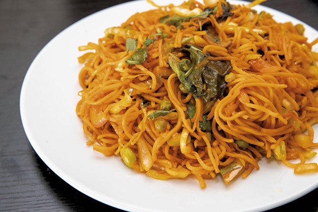 Vegetable Hakka noodles from Everest Indian-Nepali Restaurant - PHOTOS: JAMES BUCK