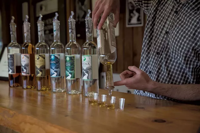 A tasting at Smugglers' Notch Distillery - COURTESY OF SMUGGLERS' NOTCH DISTILLERY