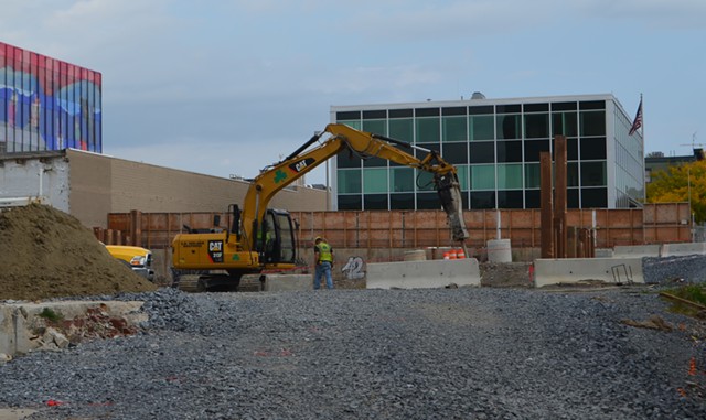 City Place Burlington construction site on Tuesday - KATIE JICKLING
