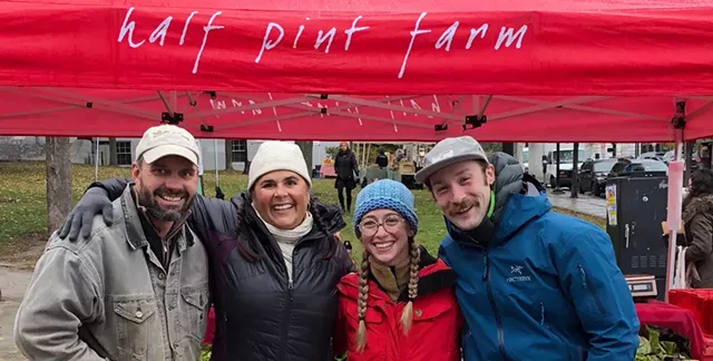 From left: Spencer Welton, Mara Welton, Emily Mitchell and Sean Mitchell - COURTESY OF HALF PINT FARM