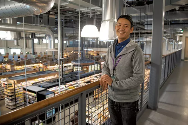 John Tashiro, general manager, at City Market South End - JAMES BUCK