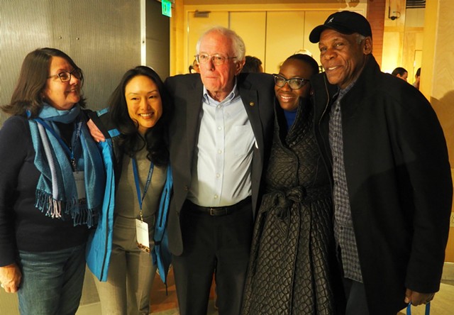 Actor Danny Glover, right, is a speaker at the Sanders Institute Gathering. - TAYLOR DOBBS