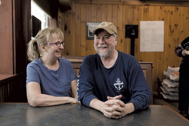 Sue and Bill Mayo, co-owners of the Franklin General Store - STINA BOOTH