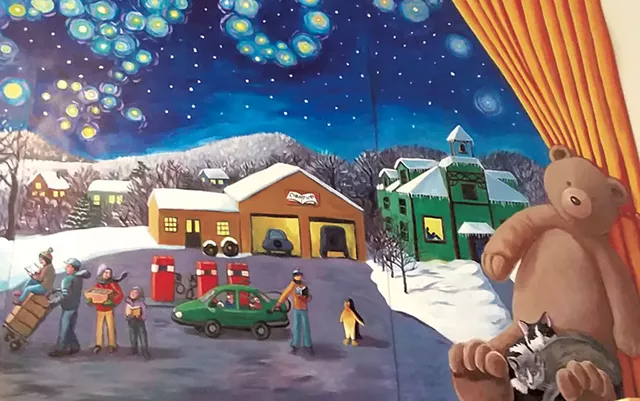 Detail of mural by Tara Goreau - ELIZABETH SEYLER