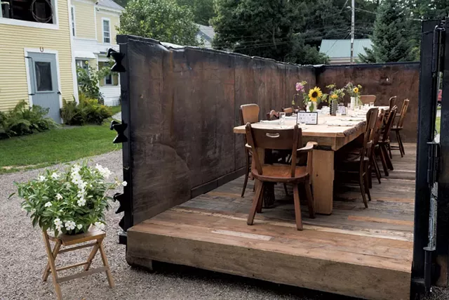 The dumpster setting of Waterbury's Salvage Supperclub - FILE: MICHAEL VERILLO