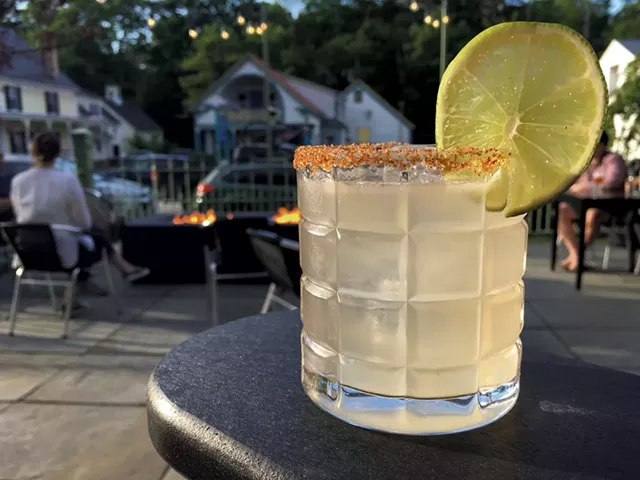 Palomaniac cocktail on the patio at Main + Mountain Bar & Motel - MELISSA PASANEN