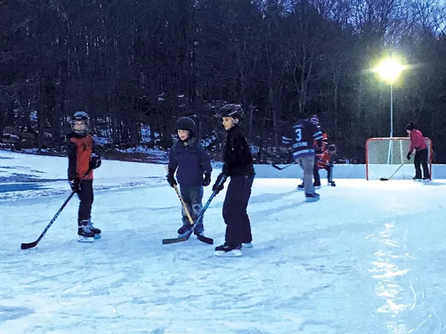 Backyard Hockey Rink - COURTESY OF PATTY KELLY