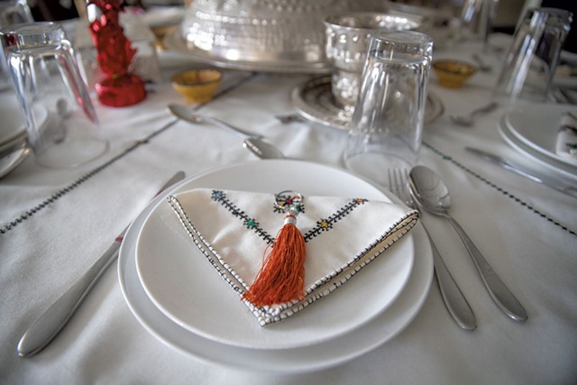 Place setting at Little Morocco Caf&eacute; - JAMES BUCK