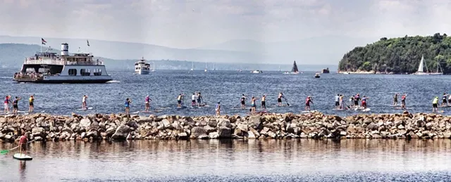 Paddleboarding at the Burlington waterfront - STEPHEN MEASE