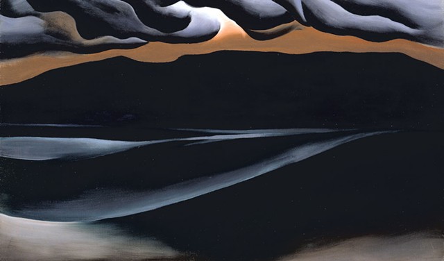 Georgia O’Keeffe, Storm Cloud, Lake George, 1923. Oil on canvas, 18 x 30 1/8 (45.7 x 76.5). - GEORGIA O’KEEFFE MUSEUM