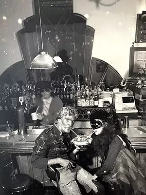 Former Sneakers owner John Gouvin (left) - COURTESY OF SNEAKERS BISTRO