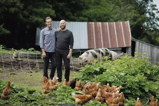 Ardelia Farm & Co. co-owners Thomas McCurdy (left) and Bailey Hale - COURTESY OF BRENT HARREWYN