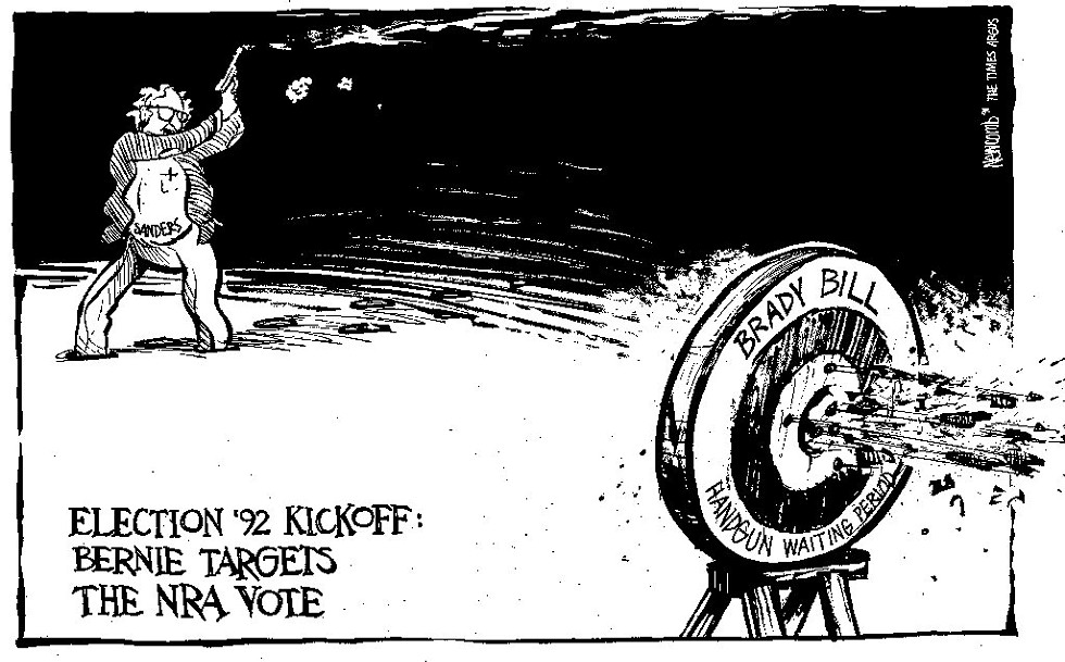 A Tim Newcomb cartoon first published in 1991 - COURTESY