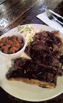 St. Louis-style ribs at the Shelburne Tap House - COURTESY OF THE SHELBURNE TAP HOUSE