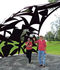 Kory Rogers and David Stromeyer with "Darwin's Reply (for Arthur)" - AMY LILLY