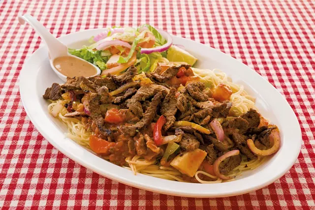 Somali beef with noodles at Kismayo Kitchen - OLIVER PARINI